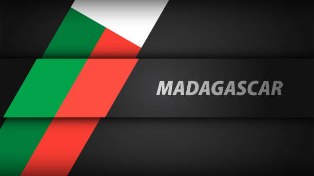 Fond patriotique avec les couleurs du drapeau de Madagascar - s'expatrier à Madagascar - Activ Solutions