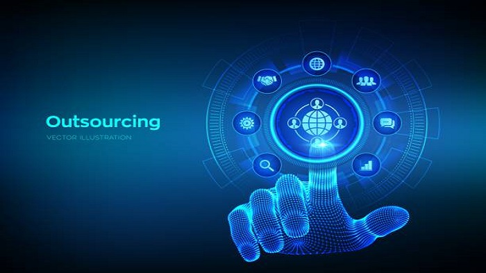illustration numérique de l'outsourcing - délocalisation en entreprise - Activ Solutions
