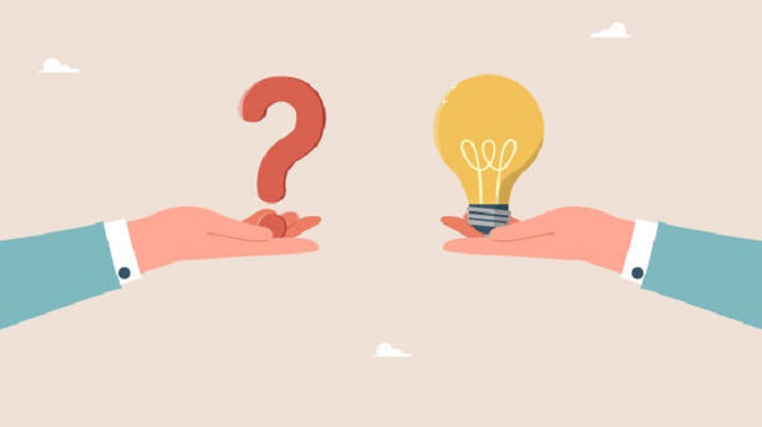 illustration d'un point d'interrogation et ampoule entre les mains - contrat de domiciliation - Activ Solutions